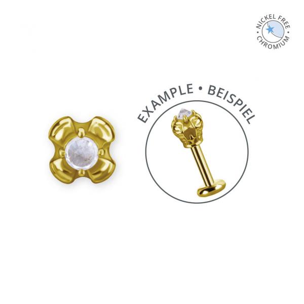 18K GOLD PVD CoCr NF INTERNAL MICRO ATTACHMENT SET W. PREMIUM ZIRCONIA