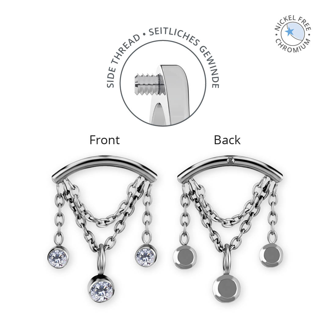 CoCr NF PVD TITANIUM INTERNAL ATTACHMENT FOR FLAT HELIX SET W PREMIUM ZIRCONIA