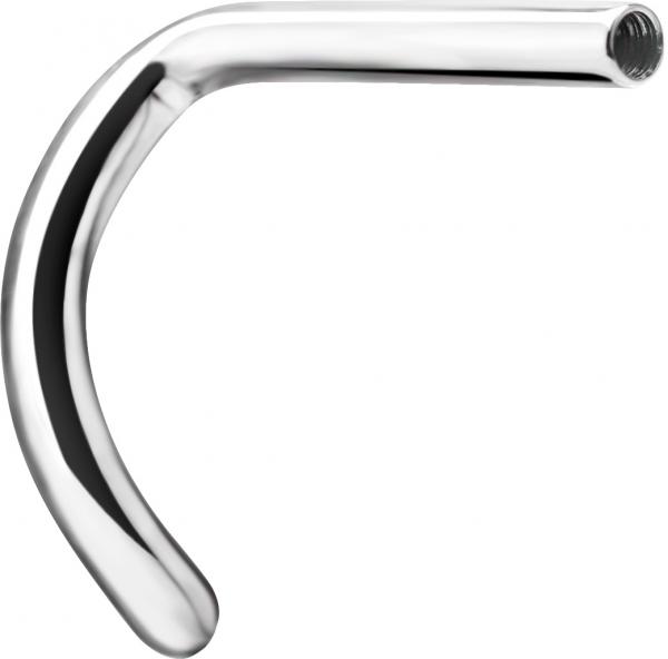 TITANIUM INTERNAL THREADED NOSE STUD PINS CURVED