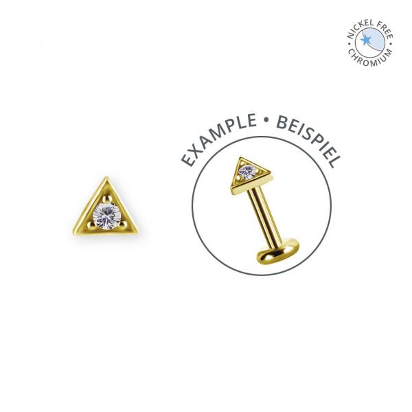 18K GOLD PVD CoCr NF THREADLESS ATTACHMENT SET W. PREMIUM ZIRCONIA