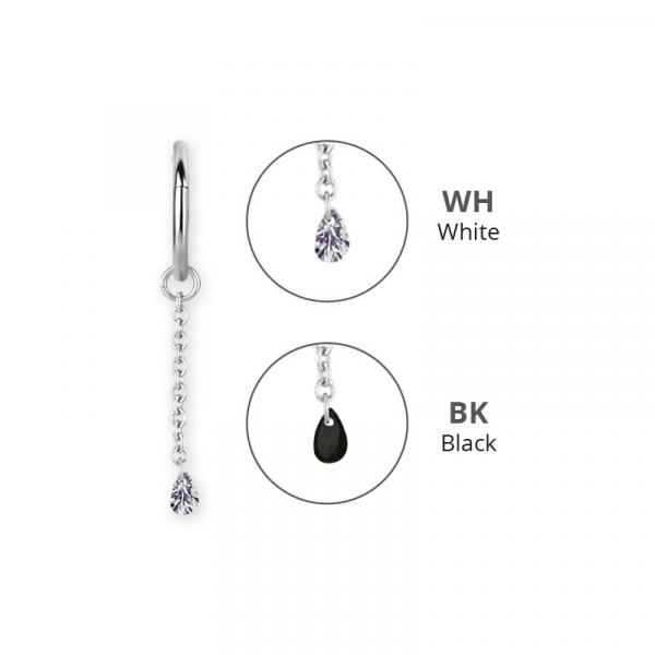 SS316L CHAIN CHARM FOR HINGED RINGS