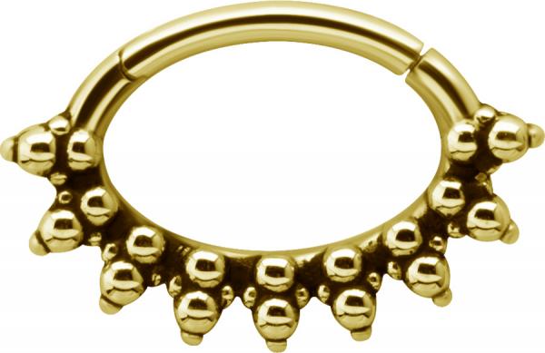 24K GOLD PVD SS316L SEPTUM AND DAITH CLICKER