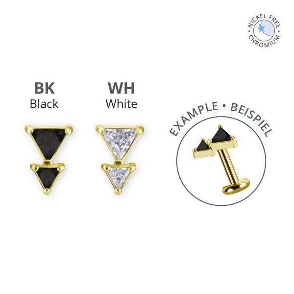 18K GOLD PVD CoCr NF INTERNAL MICRO ATTACHMENT SET W. PREMIUM ZIRCONIA