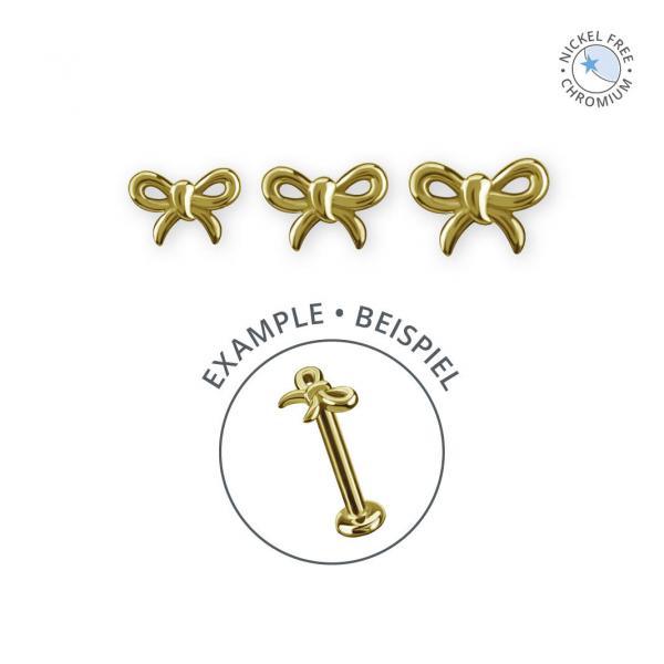 18K GOLD PVD CoCr NF THREADLESS BOW ATTACHMENT