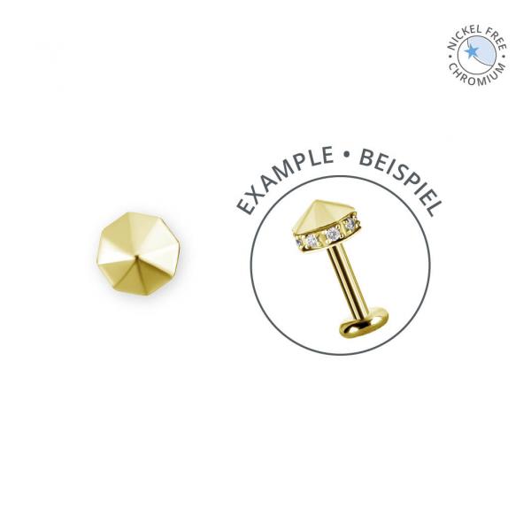 18K GOLD PVD CoCr NF THREADLESS ATTACHMENT SET W. PREMIUM ZIRCONIA
