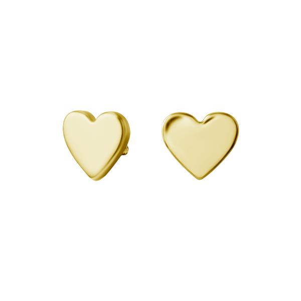 24K GOLD PVD TITANIUM INTERNAL MICRO ATTACHMENT (HEART)