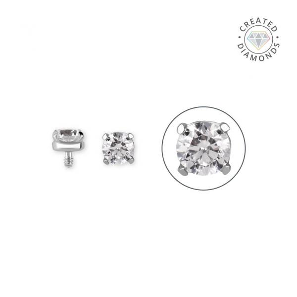 TITANIUM INTERNAL MICRO ATTACHMENT SET W. LAB CREATED DIAMONDS