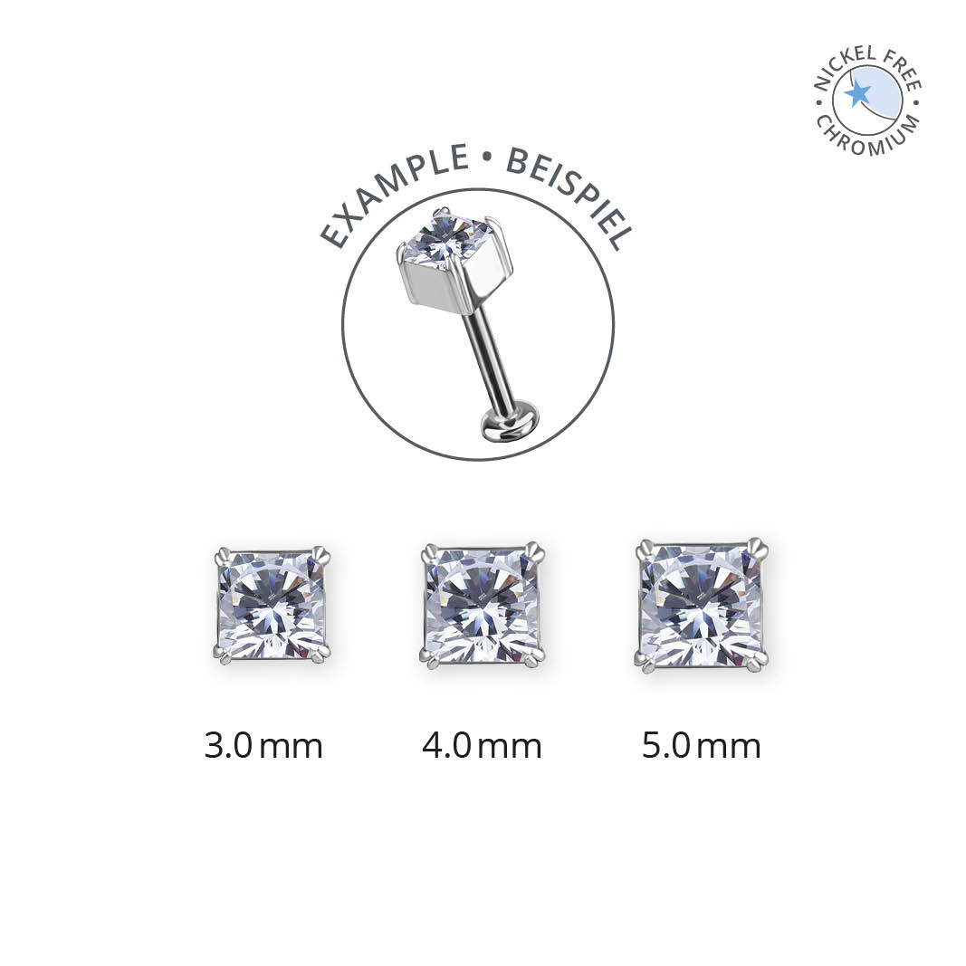 CoCr NF THREADLESS SQUARE ATTACHMENT SET W. PREMIUM ZIRCONIA