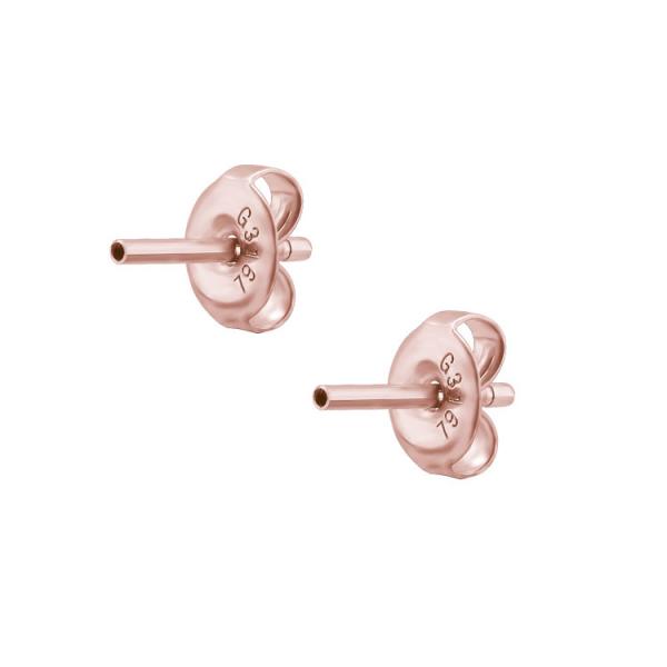 ROSE GOLD PVD SS316L INTERNAL EARSTUD PIN BY PAIR (0.8MM INT.)