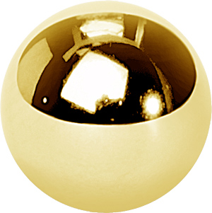 24K GOLD PVD TITANIUM 2MM MICRO BALLS