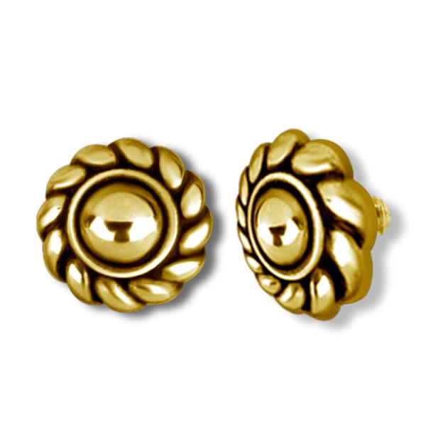 24K GOLD PVD SS316L MICRO ATTACHMENT (TRIBAL)