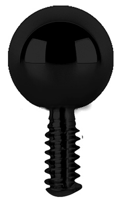BLACK PVD TITANIUM INTERNAL 2.5MM BALL