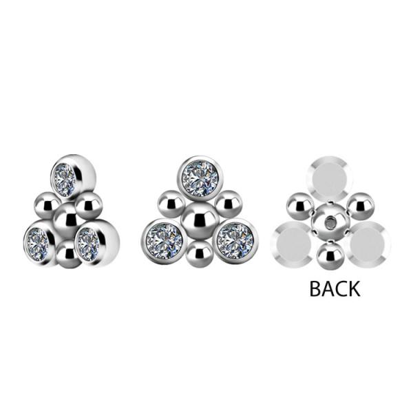 TITANIUM CLUSTER INTERNAL MICRO ATTACHMENT SET W. PREMIUM ZIRCONIA