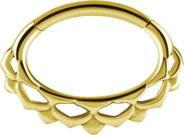 24K GOLD PVD SS316L SEPTUM AND DAITH CLICKER