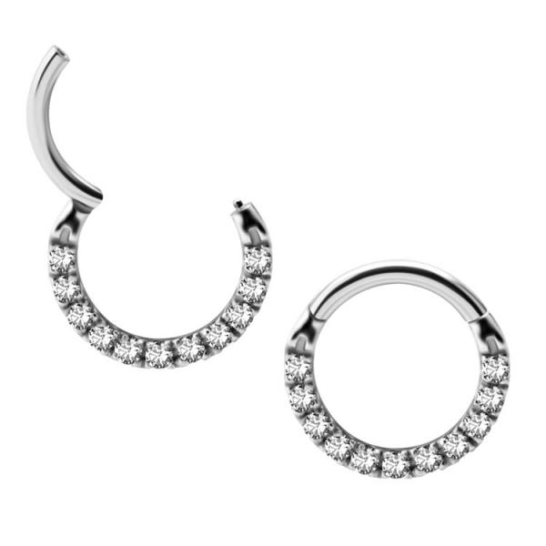 SS316L CLICKER SET W.PREMIUM ZIRCONIA (FRONT FACING)