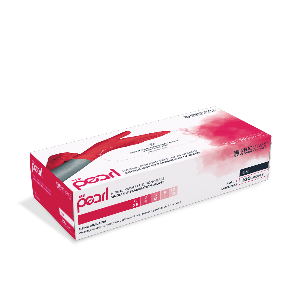 UNIGLOVES RED PEARL