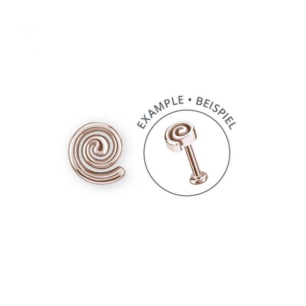 ROSE GOLD PVD SS316L INTERNAL MICRO SPIRAL-REENA'S WISH ATTACHMENT