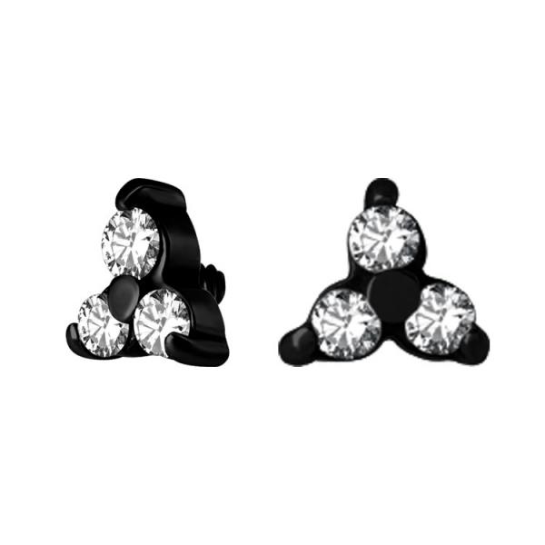 BLACK PVD SS316L MICRO TRINITY ATTACHMENT SET W. PREMIUM ZIRCONIA
