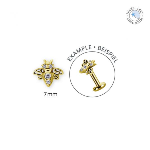 18K GOLD PVD CoCr NF THREADLESS ATTACHMENT SET W. PREMIUM ZIRCONIA