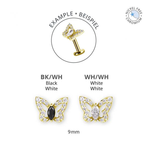 18K GOLD PVD CoCr NF THREADLESS ATTACHMENT SET W. PREMIUM ZIRCONIA
