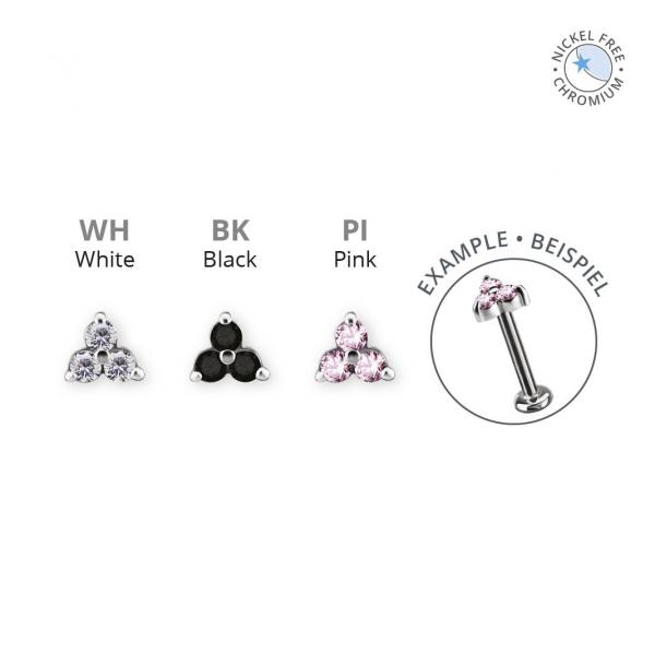 CoCr NF THREADLESS TRINITY ATTACHMENT SET W. PREMIUM ZIRCONIA -CLOSED BACK