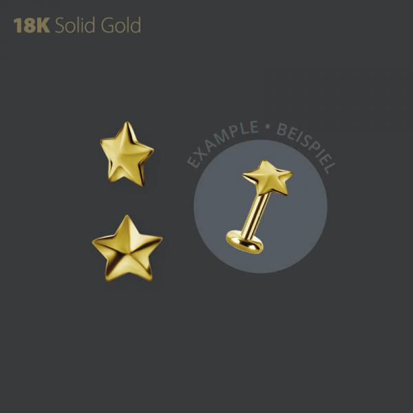 18K GOLD STAR  MICRO ATTACHMENT
