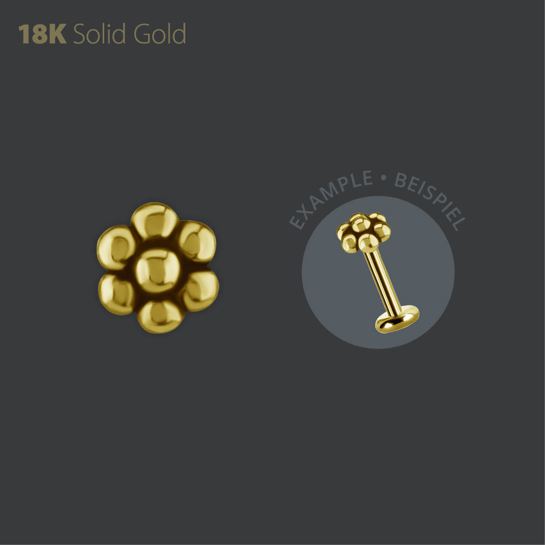 18K GOLD INTERNAL FLOWER  MICRO ATTACHMENT