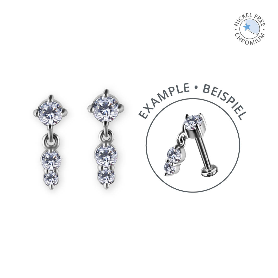 CoCr NF THREADLESS ATTACHMENT W. DANGLE SET W. PREMIUM ZIRCONIA