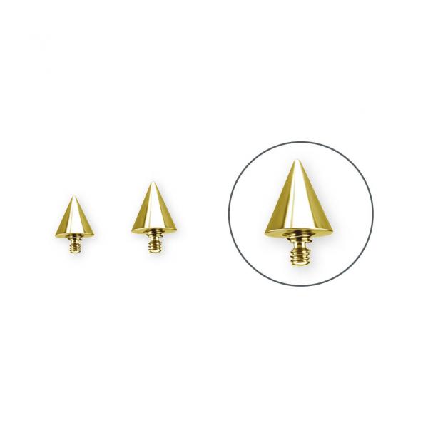 24K GOLD PVD TITANIUM INTERNAL SPIKE MICRO ATTACHMENT