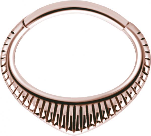 ROSE GOLD PVD SS316L SEPTUM AND DAITH CLICKER