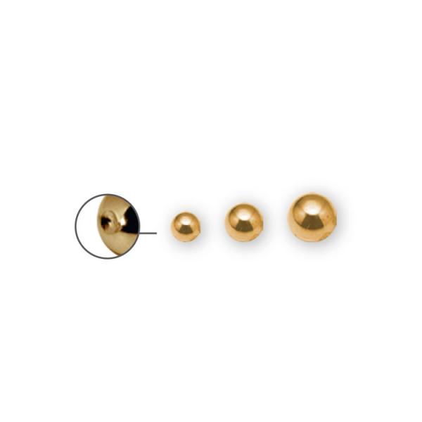 24K GOLD PVD SS316L DIMPLE BALLS 4MM