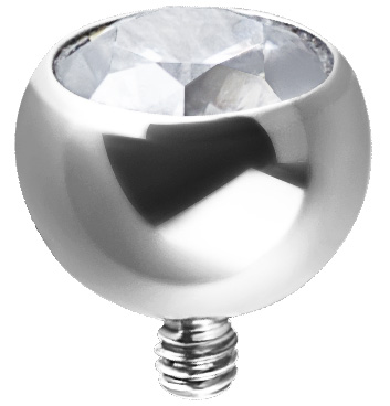 TITANIUM INTERNAL JEWELLED 5MM BALL SET W.PREMIUM ZIRCONIA