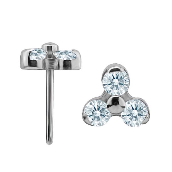 TITANIUM THREADLESS TRINITY ATTACHMENT SET WITH PREMIUM ZIRCONIA