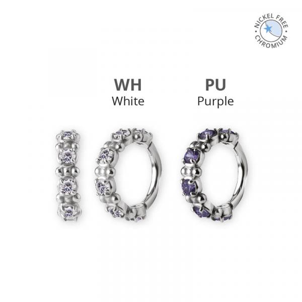 CoCr NF HINGED SEGMENT RING SET W. PREMIUM ZIRCONIA