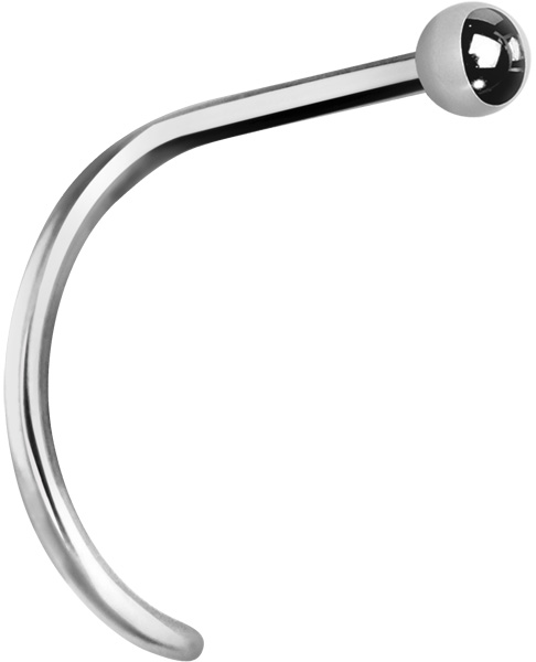 SS316L CURVED NOSE STUDS (BALL)