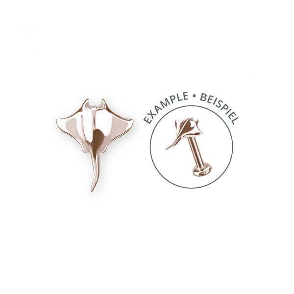 ROSE GOLD PVD SS316L INTERNAL MICRO STINGRAY ATTACHMENT