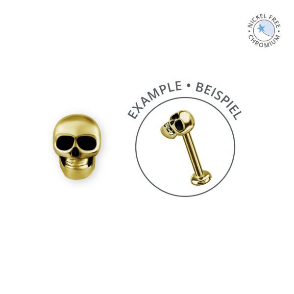 18K GOLD PVD CoCr NF THREADLESS SKULL ATTACHMENT