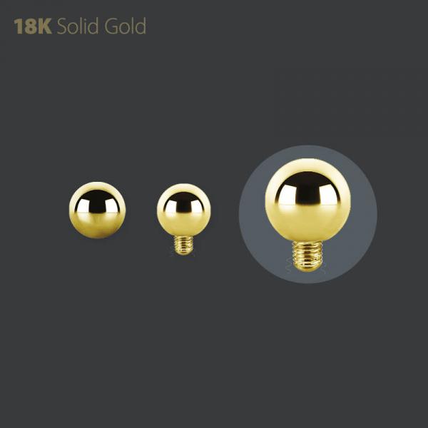 18K GOLD INTERNAL 4MM BALL
