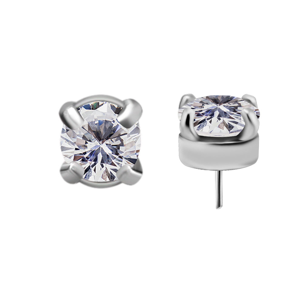 TITANIUM THREADLESS ROUND ATTACHMENT SET WITH PREMIUM ZIRCONIA