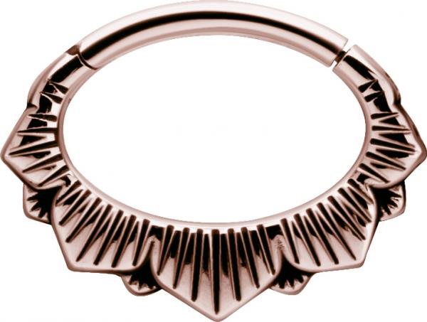 ROSE GOLD PVD SS316L SEPTUM AND DAITH CLICKER