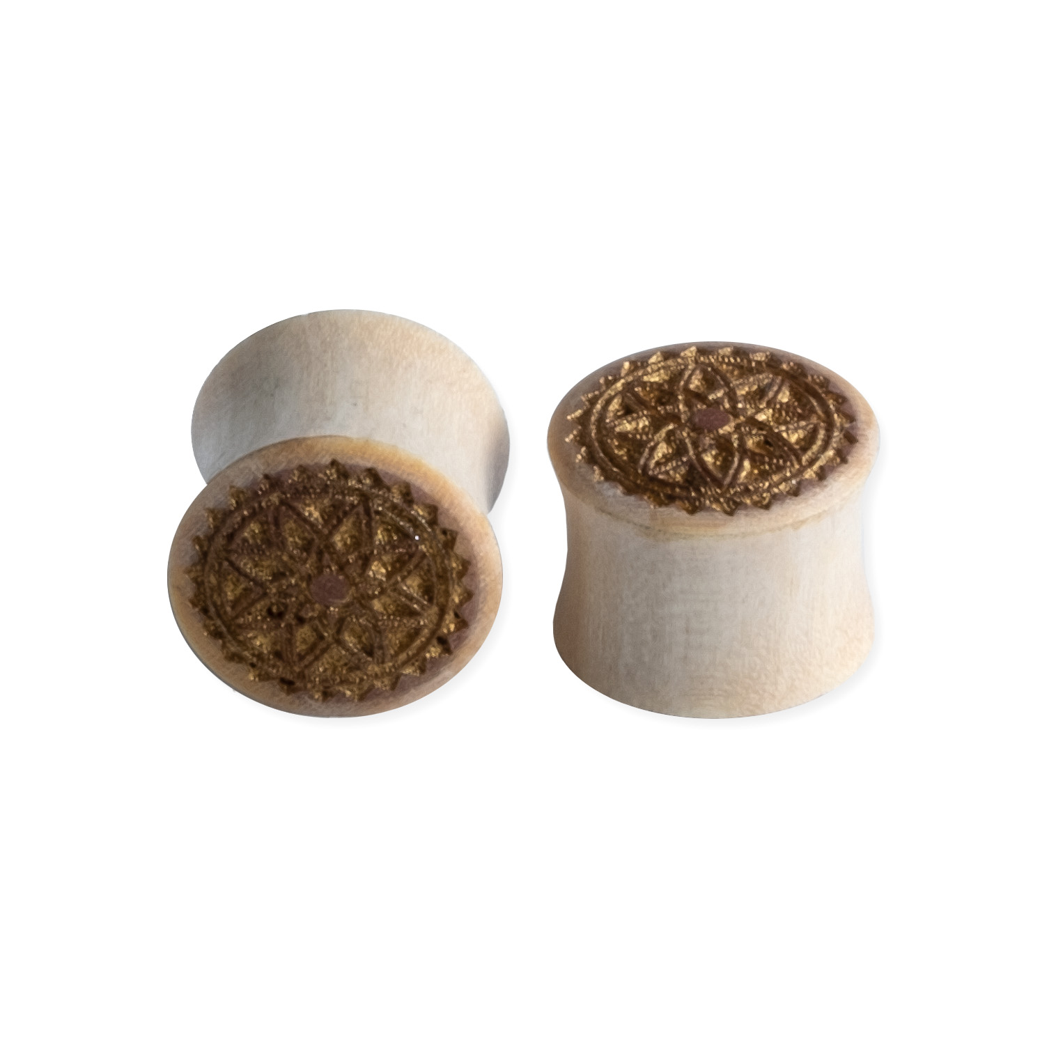 CIRCLE CROP GOLD DUAL TONE PLUG