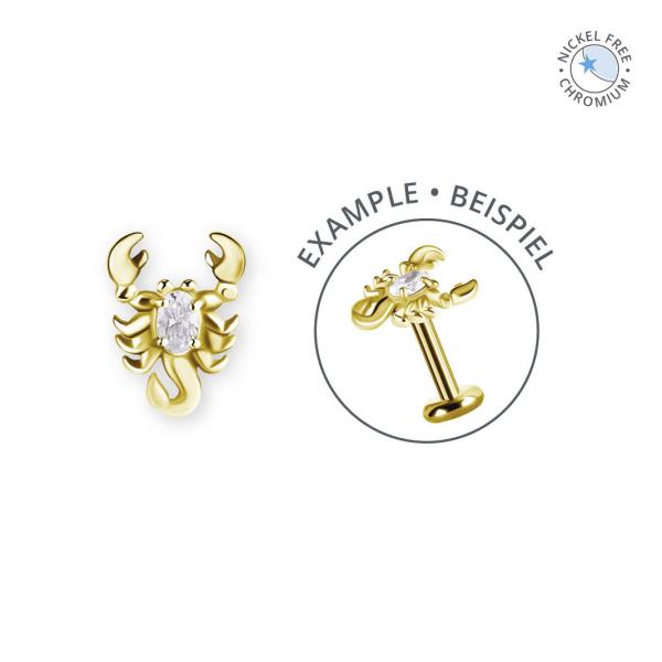 18K GOLD PVD CoCr NF THREADLESS ATTACHMENT SET W. PREMIUM ZIRCONIA