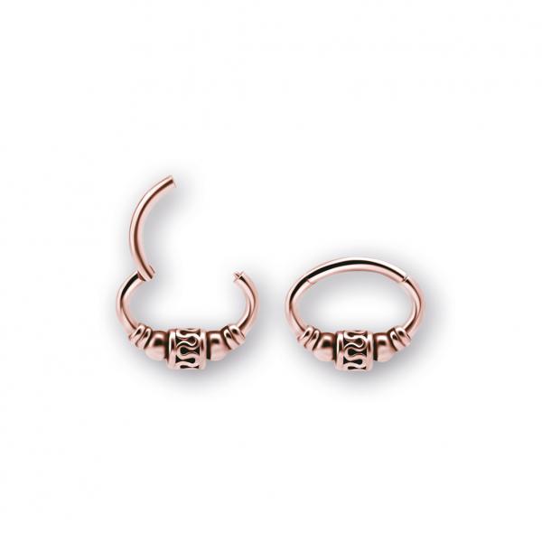 ROSE GOLD PVD SS316L SEPTUM AND DAITH CLICKER