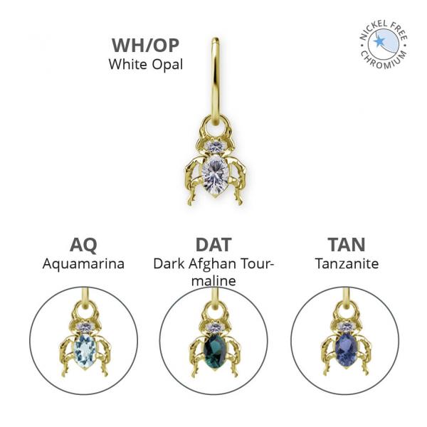 CoCr NF BEETLE CHARMS SET W. PREMIUM NANO GEMS