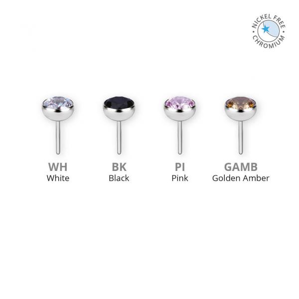 CoCr NF PVD TITANIUM THREADLESS BALL SET W. PREMIUM ZIRCONIA