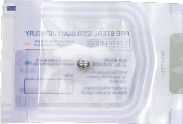 STERILIZED TITANIUM  ATTACHMENT (JEWELLED. DISC) (10PC/PACK)