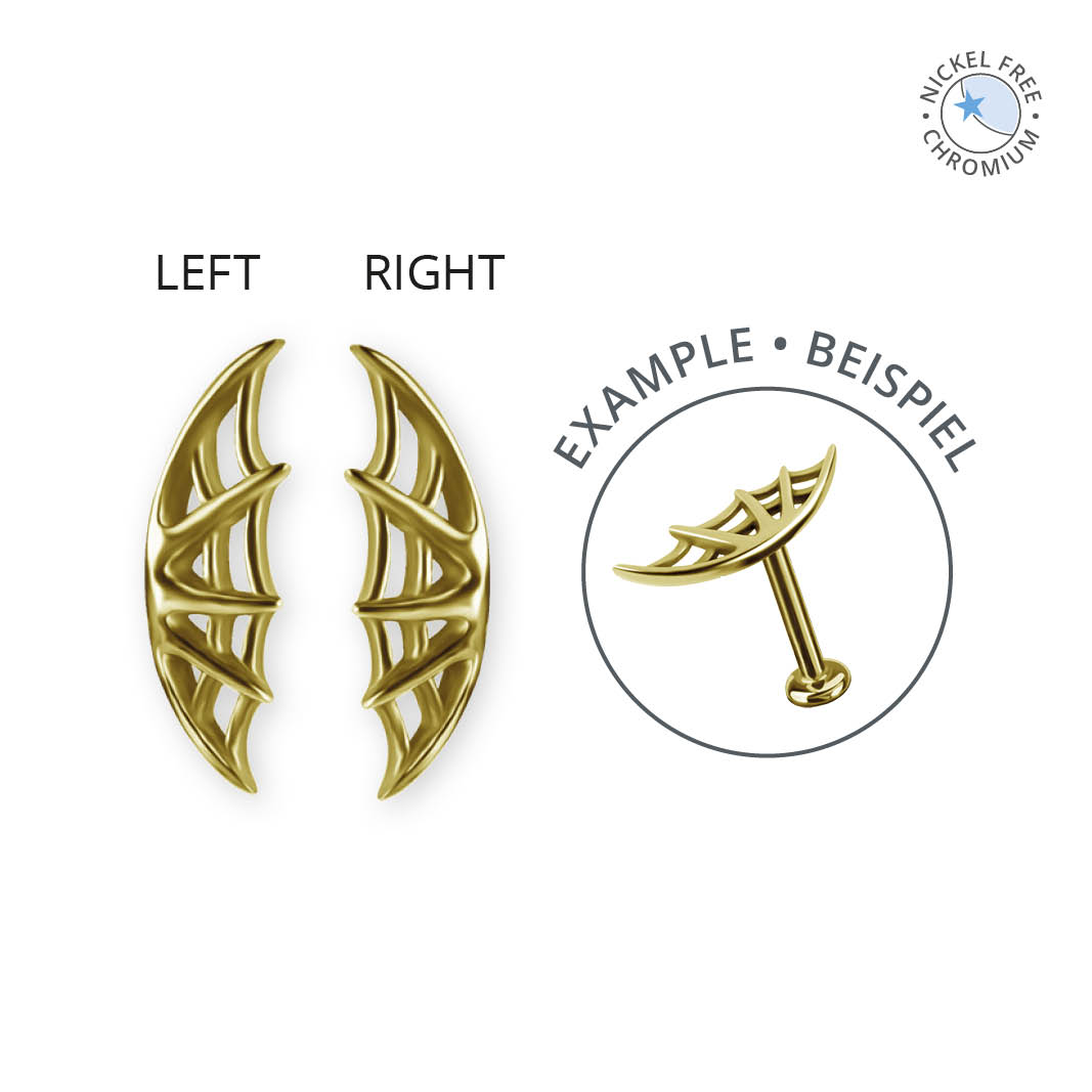 18K GOLD PVD CoCr NF THREADLESS SPIDER WEB ATTACHMENT