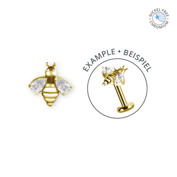 18K GOLD PVD CoCr NF THREADLESS ATTACHMENT SET W. PREMIUM ZIRCONIA