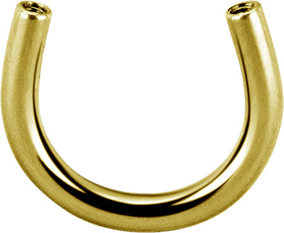 24K GOLD PVD TITANIUM INTERNAL CIRCULAR BARBELL PINS
