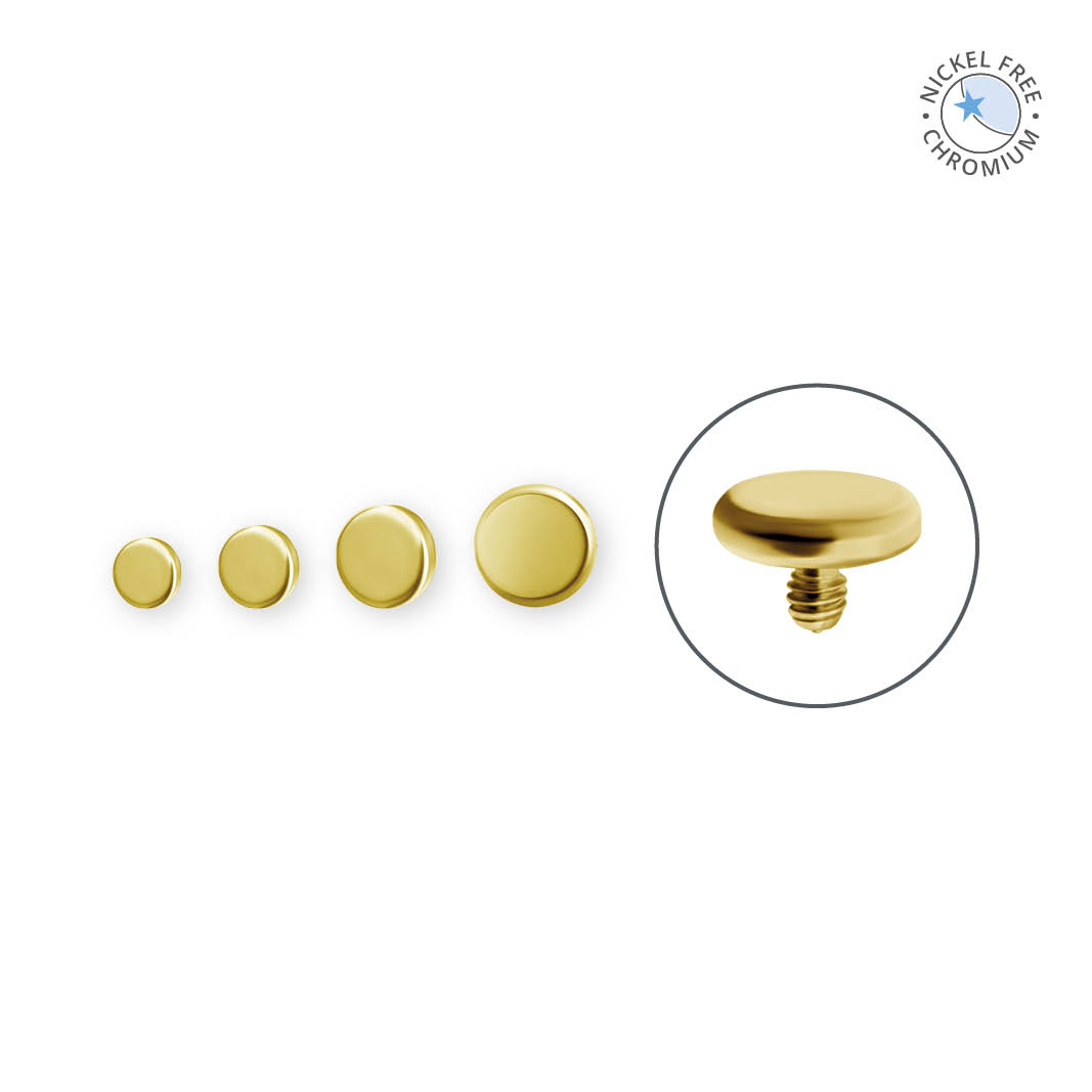 18K GOLD PVD CoCr NF INTERNAL MICRO DISC ATTACHMENT